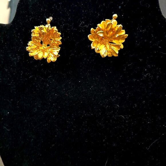 22 Karate dipped Parsley leaves earrings - Picture 1 of 6